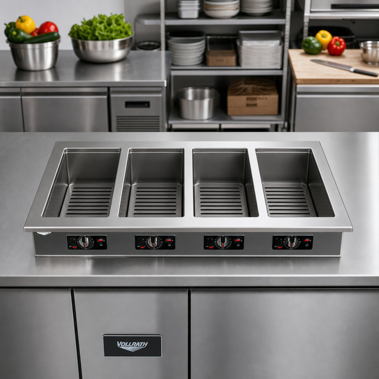 Product image #2 for Vollrath Single-Well Electric Dry Hot Food Drop-In with Infinite Control, 208-240V
