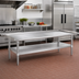 Thumbnail image #2 for Eagle Group Stainless Steel Griddle/Equipment Stand with Adjustable Undershelf, 84-3/8