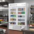 Thumbnail image #2 for Beverage-Air MarketMax IQ 52-Inch Two-Section Glass Door Freezer Merchandiser with Electronic Smart Lock, White, 46.2 Cu. Ft.