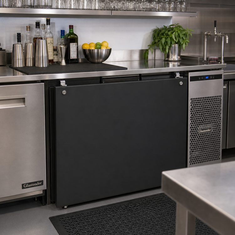 Product image #2 for Glastender 36-Inch Black Locking Cover for BLD-36 Underbar Unit