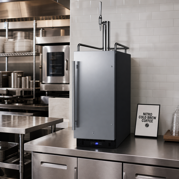 Product image #3 for Summit Commercial 15-Inch Nitro Cold Brew Coffee Dispenser, 2.9 Cu. Ft., Built-In or Freestanding