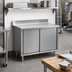 Thumbnail image #2 for Eagle Group Spec-Master Enclosed Worktable with Sliding Doors, 72W x 24D, 4-1/2