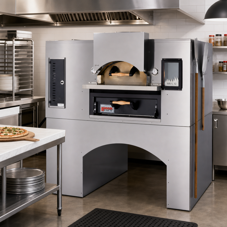 Product image #2 for Wave WF-60 Single-Deck Gas Wave Flame Deck Oven with 36 x 54 Inch Cooking Surface