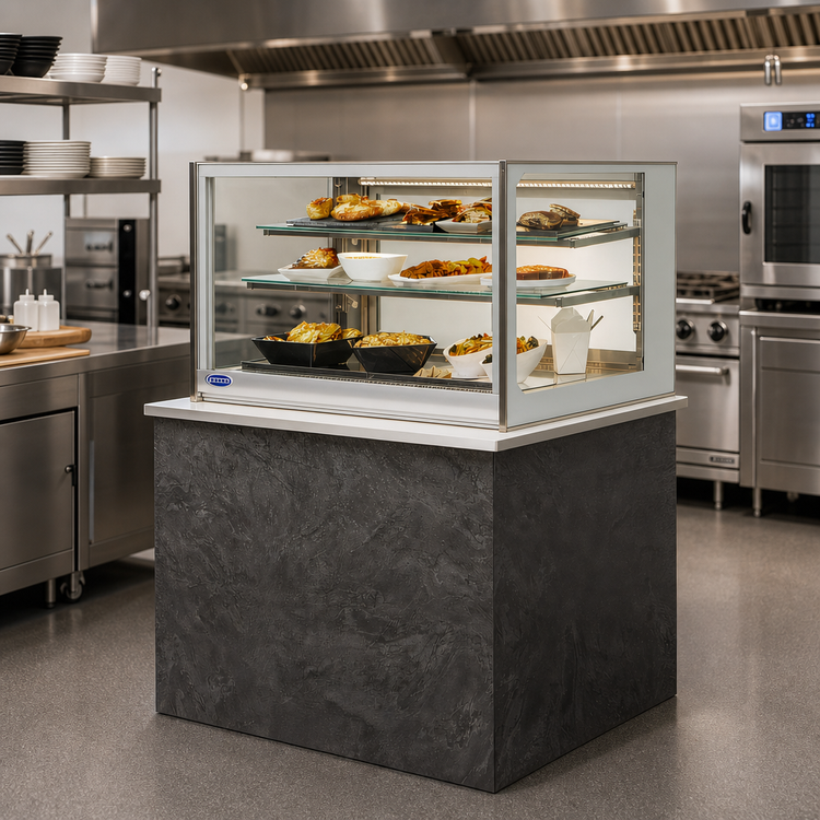 Product image #2 for Federal Industries Italian Glass Series 36-Inch Heated Drop-In Counter Display Case