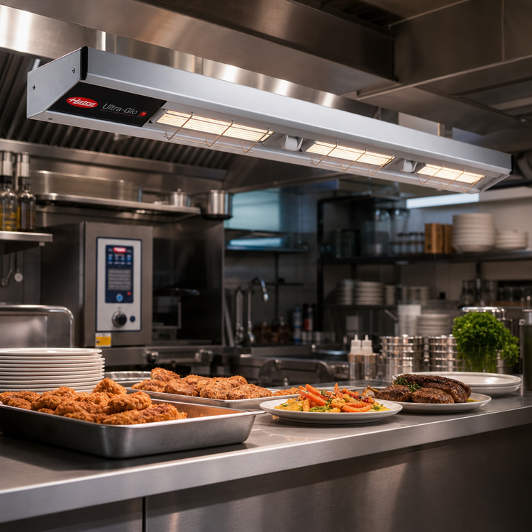 Product image #2 for Hatco Ultra-Glo 72-Inch Lighted Double Ceramic Infrared Strip Food Warmer with Aluminum Housing