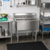 Thumbnail image #2 for Advance Tabco FS-2-1620 2-Compartment Fabricated Stainless Steel Sink, 16 x 20 x 14-Inch Bowls, No Drainboards