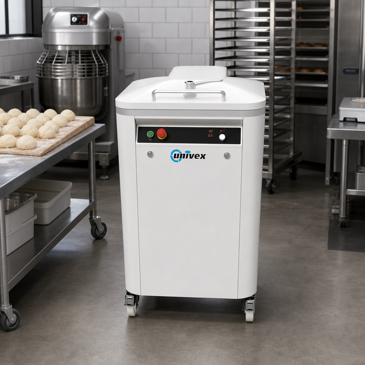 Product image #2 for Univex AQD40 Automatic Floor Model Square Dough Divider, 2.82-17.6 oz, 4,800 Pieces/Hour