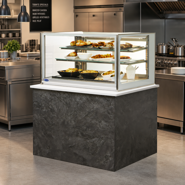 Product image #2 for Federal Industries Italian Glass Series 48-Inch Heated Drop-In Hot Food Display Case