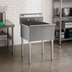 Thumbnail image #2 for Eagle Group One-Compartment Utility Sink with Square Corner Construction, 36 x 21 x 13-3/8 Inch Bowl, 16-Gauge 304 Stainless Steel