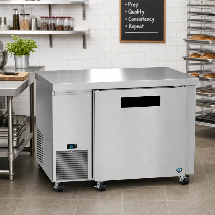Product image #2 for Hoshizaki Steelheart ULF46B Undercounter Reach-In Freezer, One-Section, 46 Inch, 11.78 Cu. Ft., Side-Mounted Self-Contained Refrigeration