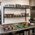 Thumbnail image #2 for Eagle Group 54 x 12 Inch Stainless Steel Wire Cantilever Shelf with 1-Inch Wraparound Ledge