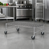 Thumbnail image #2 for Eagle Group Mobile Wire Dunnage Rack, 30 x 21 x 14 Inches, 800 lb Capacity, Chrome