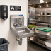 Thumbnail image #2 for BK Resources Wall-Mount Space Saver Hand Sink Package with Lead-Free 4