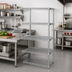 Thumbnail image #2 for Eagle Group 4-Tier Add-On Wire Shelving Unit, 24 x 18 x 63 Inches, Chrome-Plated