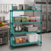 Thumbnail image #2 for QuadPLUS Solid Polymer Shelf Mat with Wire Quad-Adjust Frame, 72 x 18 Inches, Green