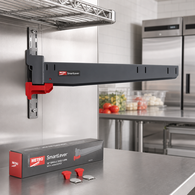 Product image #2 for Metro SmartLever 18-Inch Single Shelf Arm with ArmKeeper