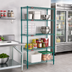 Thumbnail image #2 for Eagle Group Valu-Gard 4-Tier Wire Starter Shelving Unit, 24 x 18 x 63 Inches, Green Epoxy Finish