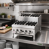 Thumbnail image #2 for Supreme 36-Inch Countertop Step-Up Gas Hot Plate with 3 Open Burners and 3 Step-Up Open Burners