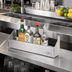 Thumbnail image #2 for Advance Tabco Underbar Basics Single-Tier Stainless Steel Speed Rail, 24 Inch, 5-6 Bottle Capacity