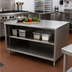 Thumbnail image #2 for BK Resources CST-2460 Stainless Steel Chef Table with Open Front Cabinet Base, 60 x 24 Inches
