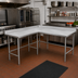 Thumbnail image #2 for Advance Tabco L-Shaped Stainless Steel Corner Work Table, 132 x 60 Inches, 24-Inch Working Depth, 14-Gauge 304 Top