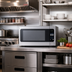 Thumbnail image #3 for Summit Appliance Countertop Microwave Oven, 2.2 Cu. Ft., 1200W, Stainless Steel Front