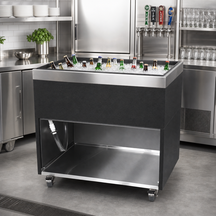 Product image #2 for Glastender 48-Inch Extra Deep Ice-Cooled Mobile Beer Bin