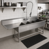 Thumbnail image #2 for John Boos Pro-Bowl 4-Compartment Sink with 30-Inch Left Drainboard, 14-Gauge Stainless Steel, 106-3/16-Inch Wide