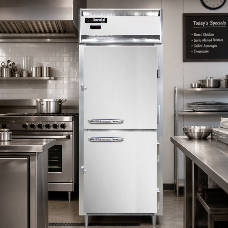 Product image #2 for Continental Refrigerator Designer Line DL1WE-HD One-Section Extra-Wide Reach-In Heated Holding Cabinet with Half Doors