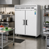 Thumbnail image #2 for Everest Refrigeration Two-Section Reach-In Refrigerator, 55.0 Cu. Ft., Top-Mounted Self-Contained, Stainless Steel