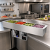 Thumbnail image #2 for Hatco Drop-In Refrigerated Slim Well Cold Well, 4 Full-Size Pans, Top-Mount, Self-Contained R-290
