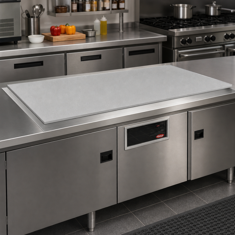 Product image #2 for Hatco 36-Inch Simulated Stone Built-In Flush Top Hot/Cold Shelf for Remote Refrigeration