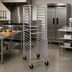 Thumbnail image #2 for Cres Cor Full-Height Mobile Knock-Down Utility Rack for 20 18 x 26 Inch Pans