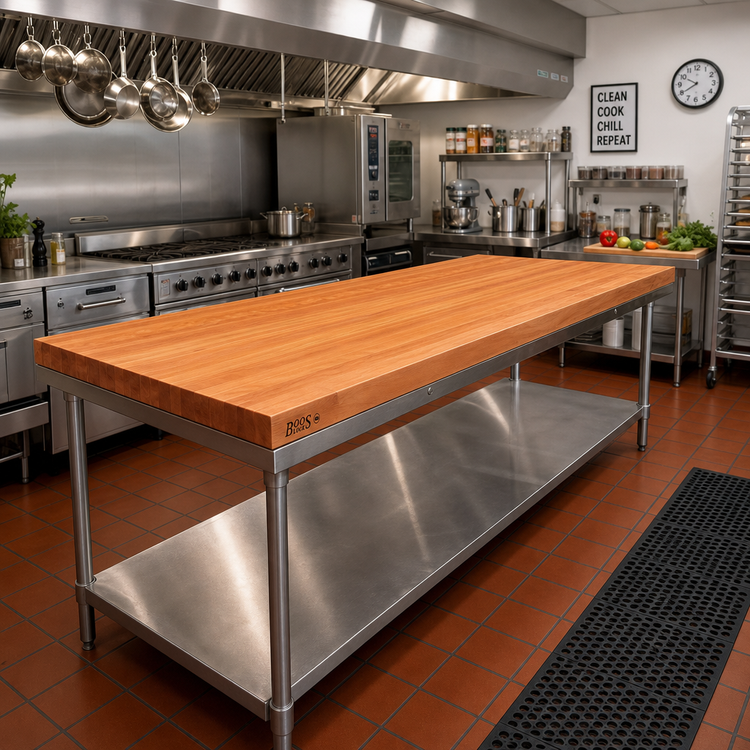 Product image #2 for Boos Block American Cherry Edge Grain Kitchen Countertop, 120W x 38D x 3H, Penetrating Oil Finish