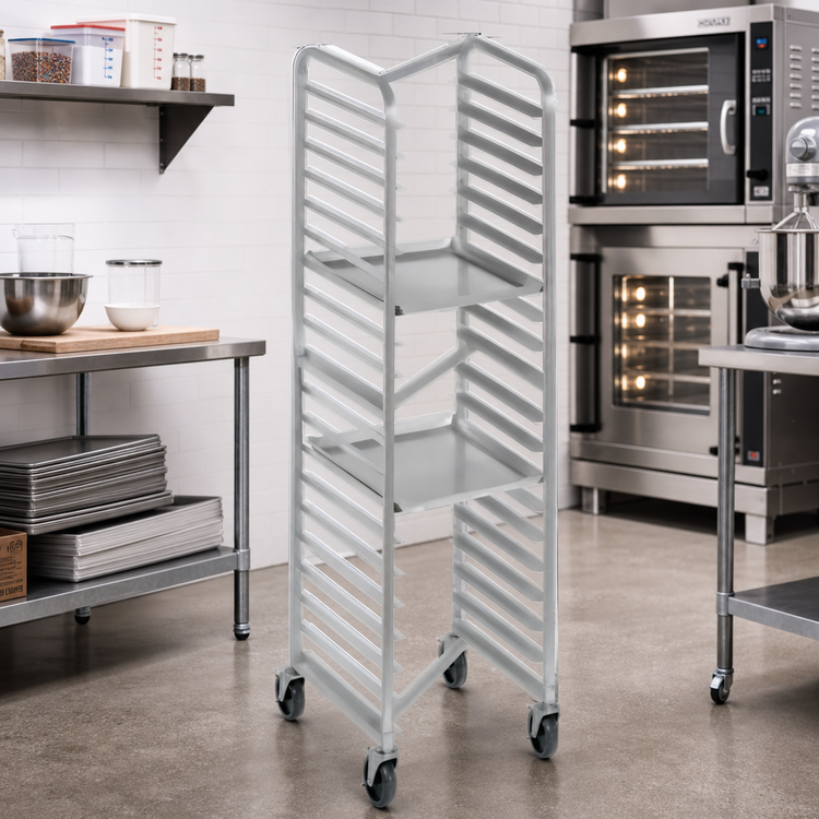 Product image #2 for Channel Heavy-Duty Nesting End-Load Aluminum Bun Pan Rack, 15-Pan Capacity, 21 x 26 x 70.25 Inches