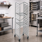 Thumbnail image #2 for Channel Manufacturing 402AN-HD Nesting Aluminum End-Load Bun Pan Rack, 15-Pan, 4-Inch Spacing, 21 x 26 x 70.25 Inches