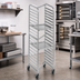 Thumbnail image #2 for Channel Heavy-Duty Nesting End-Load Aluminum Bun Pan Rack, 15-Pan Capacity, 21 x 26 x 70.25 Inches