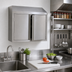 Thumbnail image #2 for Wall-Mounted Stainless Steel Cabinet with Hinged Doors, 24 x 15 x 32.5 Inches