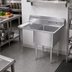 Thumbnail image #2 for Sapphire Manufacturing Freestanding 1-Compartment Stainless Steel Sink with Left Drainboard