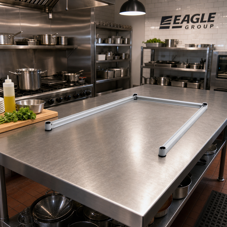 Product image #2 for 3-Sided Channel Frame, 72 x 24 Inches, EAGLEgard Hybrid Epoxy Finish