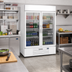 Thumbnail image #3 for Beverage-Air MarketMax Two-Section Reach-In Glass Door Refrigerated Merchandiser, 46.15 Cu. Ft., White