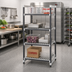 Thumbnail image #2 for Cambro Camshelving Elements XTRA 4-Tier Vented Stationary Starter Unit, 21 x 42 x 72 Inches, Speckled Gray