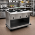 Thumbnail image #2 for Spec-Master PHT4OB-208-3 Portable Electric Hot Food Table with (4) 12x20 Inch Wet/Dry Wells