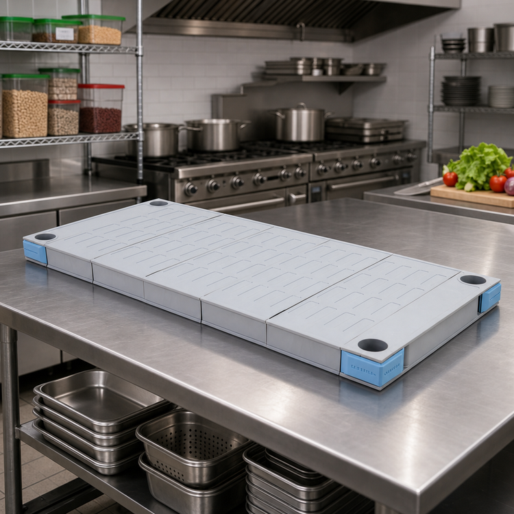 Product image #2 for Quantum Millenia 60" x 21" Solid Polymer Shelf with Removable Mat