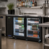 Thumbnail image #2 for Turbo Air Super Deluxe Narrow 2-Section Glass Door Back Bar Cooler