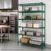 Thumbnail image #3 for Metro Super Erecta Add-On Wire Shelving Unit, 48 x 21 x 74 Inches, 5 Shelves, Metroseal 3 Epoxy-Coated Green Finish with Microban