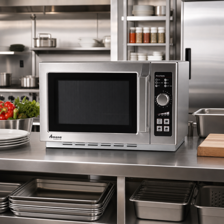 Product image #2 for Amana Commercial 1.2 Cu. Ft. Medium-Duty Countertop Microwave Oven, 1000 Watt, Dial Control