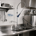 Thumbnail image #2 for T&S Brass EasyInstall Deck-Mount Pre-Rinse Unit with 12-Inch Swing Spout Add-On Faucet and 8-Inch Adjustable Centers