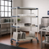 Thumbnail image #3 for MetroMax i 48-Inch Wide 4-Tier Mobile Drying Rack Unit with Drip Tray