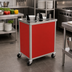 Thumbnail image #2 for Atlas Metal MEPD3-8-1/8 Mobile Enclosed Self-Elevating 3-Tube Plate Dispenser
